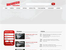 Tablet Screenshot of dacoregioveiculos.com